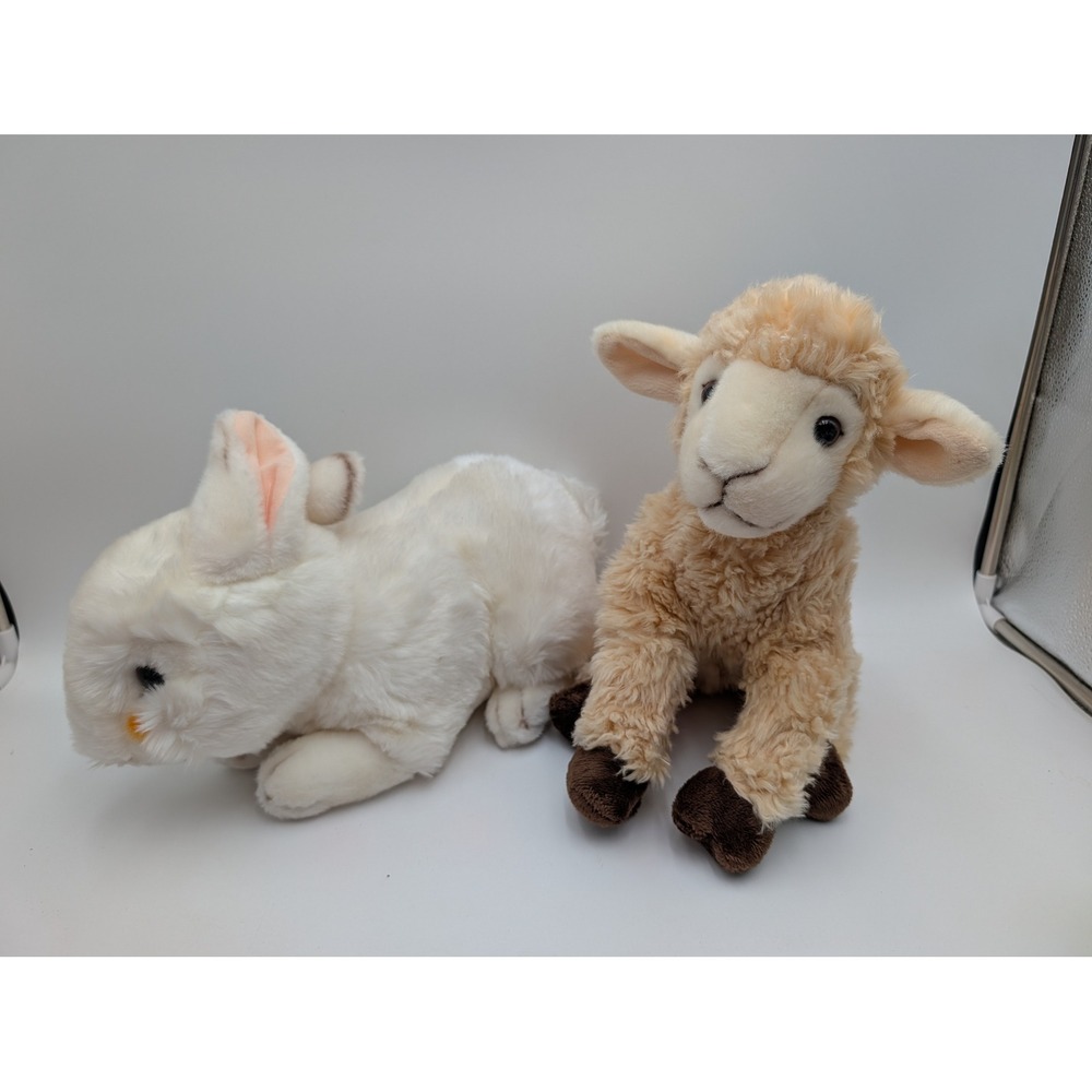 Circo Target Plush Lamb Bunny Sheep Rabbit Easter Farm Animal Lot 2009